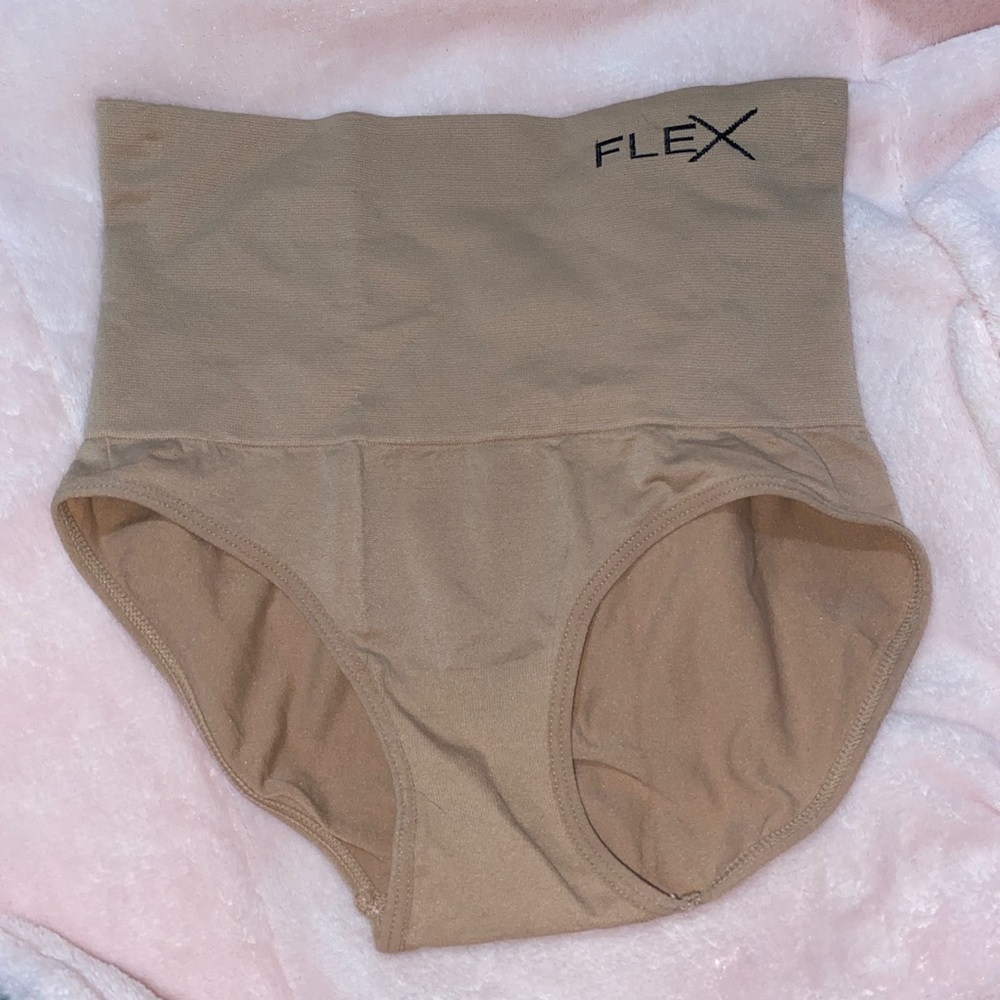 Tan beige Flex high waisted shaping brief